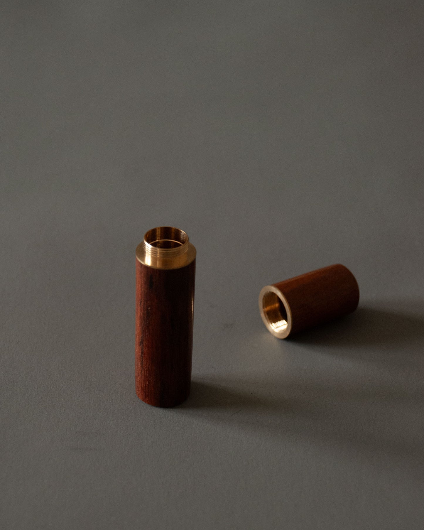 Walnut + Brass Needle Case